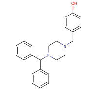 52395-99-0 4-[(4-benzhydrylpiperazin-1-yl)methyl]phenol chemical structure