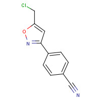 1105061-93-5 4-[5-(chloromethyl)-1,2-oxazol-3-yl]benzonitrile chemical structure