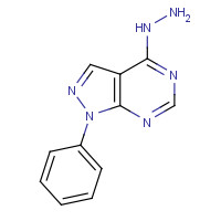 68380-54-1 (1-phenylpyrazolo[3,4-d]pyrimidin-4-yl)hydrazine chemical structure