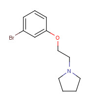 23136-18-7 1-[2-(3-bromophenoxy)ethyl]pyrrolidine chemical structure