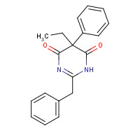 21662-45-3 2-benzyl-5-ethyl-5-phenyl-1H-pyrimidine-4,6-dione chemical structure