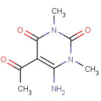 32970-32-4 5-acetyl-6-amino-1,3-dimethylpyrimidine-2,4-dione chemical structure
