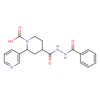 1205636-95-8 4-(benzamidocarbamoyl)-2-pyridin-3-ylpiperidine-1-carboxylic acid chemical structure