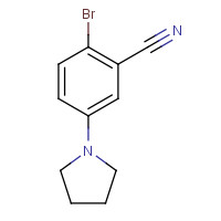 1269407-95-5 2-bromo-5-pyrrolidin-1-ylbenzonitrile chemical structure