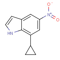 1609130-82-6 7-cyclopropyl-5-nitro-1H-indole chemical structure