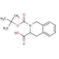 151838-62-9 2-[(2-methylpropan-2-yl)oxycarbonyl]-3,4-dihydro-1H-isoquinoline-3-carboxylic acid chemical structure