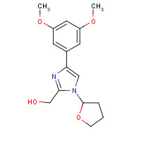 188199-84-0 [4-(3,5-dimethoxyphenyl)-1-(oxolan-2-yl)imidazol-2-yl]methanol chemical structure