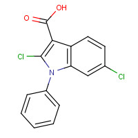 1174929-20-4 2,6-dichloro-1-phenylindole-3-carboxylic acid chemical structure