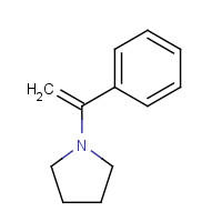 3433-56-5 1-(1-phenylethenyl)pyrrolidine chemical structure