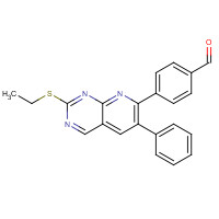 867353-56-8 4-(2-ethylsulfanyl-6-phenylpyrido[2,3-d]pyrimidin-7-yl)benzaldehyde chemical structure