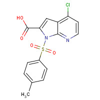 1204809-92-6 4-chloro-1-(4-methylphenyl)sulfonylpyrrolo[2,3-b]pyridine-2-carboxylic acid chemical structure
