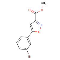 745078-74-4 methyl 5-(3-bromophenyl)-1,2-oxazole-3-carboxylate chemical structure