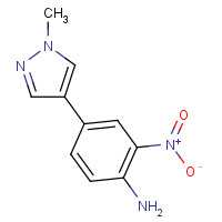 959909-79-6 4-(1-methylpyrazol-4-yl)-2-nitroaniline chemical structure