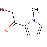 65438-97-3 2-bromo-1-(1-methylpyrrol-2-yl)ethanone chemical structure