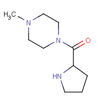 116818-82-7 (4-methylpiperazin-1-yl)-pyrrolidin-2-ylmethanone chemical structure