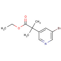 1404367-21-0 ethyl 2-(5-bromopyridin-3-yl)-2-methylpropanoate chemical structure