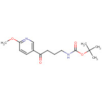 334009-72-2 tert-butyl N-[4-(6-methoxypyridin-3-yl)-4-oxobutyl]carbamate chemical structure
