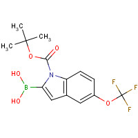 1034566-16-9 [1-[(2-methylpropan-2-yl)oxycarbonyl]-5-(trifluoromethoxy)indol-2-yl]boronic acid chemical structure