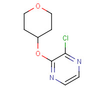 1247369-17-0 2-chloro-3-(oxan-4-yloxy)pyrazine chemical structure