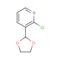 65753-46-0 2-chloro-3-(1,3-dioxolan-2-yl)pyridine chemical structure