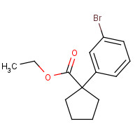 885068-62-2 ethyl 1-(3-bromophenyl)cyclopentane-1-carboxylate chemical structure