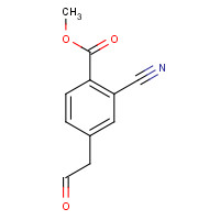 1374573-12-2 methyl 2-cyano-4-(2-oxoethyl)benzoate chemical structure