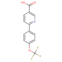 851266-74-5 6-[4-(trifluoromethoxy)phenyl]pyridine-3-carboxylic acid chemical structure