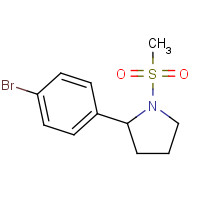1337606-46-8 2-(4-bromophenyl)-1-methylsulfonylpyrrolidine chemical structure