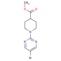 914347-01-6 methyl 1-(5-bromopyrimidin-2-yl)piperidine-4-carboxylate chemical structure
