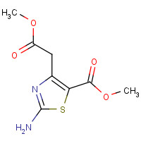 6506-30-5 methyl 2-amino-4-(2-methoxy-2-oxoethyl)-1,3-thiazole-5-carboxylate chemical structure