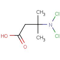 82224-85-9 3-(dichloroamino)-3-methylbutanoic acid chemical structure