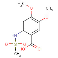 926239-35-2 2-(methanesulfonamido)-4,5-dimethoxybenzoic acid chemical structure