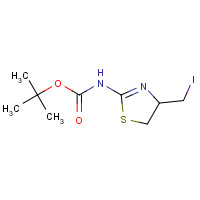 179116-01-9 tert-butyl N-[4-(iodomethyl)-4,5-dihydro-1,3-thiazol-2-yl]carbamate chemical structure