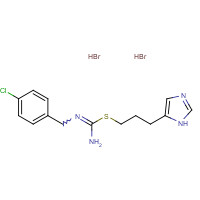 145231-35-2 3-(1H-imidazol-5-yl)propyl N'-[(4-chlorophenyl)methyl]carbamimidothioate;dihydrobromide chemical structure