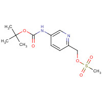 882424-73-9 [5-[(2-methylpropan-2-yl)oxycarbonylamino]pyridin-2-yl]methyl methanesulfonate chemical structure