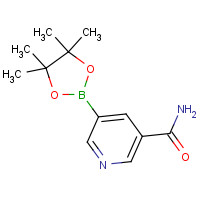 1169402-51-0 5-(4,4,5,5-tetramethyl-1,3,2-dioxaborolan-2-yl)pyridine-3-carboxamide chemical structure