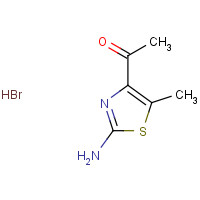 59543-74-7 1-(2-amino-5-methyl-1,3-thiazol-4-yl)ethanone;hydrobromide chemical structure
