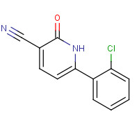 147283-46-3 6-(2-chlorophenyl)-2-oxo-1H-pyridine-3-carbonitrile chemical structure