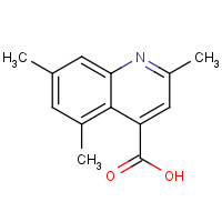 436092-02-3 2,5,7-trimethylquinoline-4-carboxylic acid chemical structure