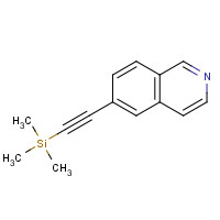 1105710-05-1 2-isoquinolin-6-ylethynyl(trimethyl)silane chemical structure