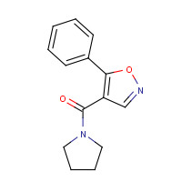 1003558-91-5 (5-phenyl-1,2-oxazol-4-yl)-pyrrolidin-1-ylmethanone chemical structure