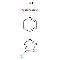359424-49-0 5-chloro-3-(4-methylsulfonylphenyl)-1,2-oxazole chemical structure