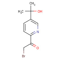 1338918-23-2 2-bromo-1-[5-(2-hydroxypropan-2-yl)pyridin-2-yl]ethanone chemical structure