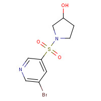 1244060-00-1 1-(5-bromopyridin-3-yl)sulfonylpyrrolidin-3-ol chemical structure