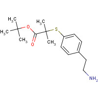 247923-33-7 tert-butyl 2-[4-(2-aminoethyl)phenyl]sulfanyl-2-methylpropanoate chemical structure