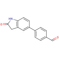 53348-90-6 4-(2-oxo-1,3-dihydroindol-5-yl)benzaldehyde chemical structure