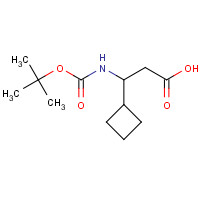 903094-78-0 3-cyclobutyl-3-[(2-methylpropan-2-yl)oxycarbonylamino]propanoic acid chemical structure