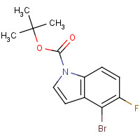 1191028-52-0 tert-butyl 4-bromo-5-fluoroindole-1-carboxylate chemical structure