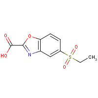 1227406-87-2 5-ethylsulfonyl-1,3-benzoxazole-2-carboxylic acid chemical structure