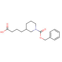 886365-57-7 4-(1-phenylmethoxycarbonylpiperidin-3-yl)butanoic acid chemical structure